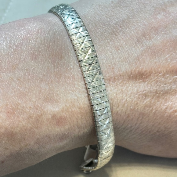 925 Sterling Silver Milor Bracelet. Rare. Vintage (1980’s). 7.25” Long - Picture 1 of 15